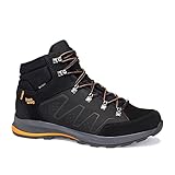 Hanwag M Torsby GTX Schwarz - Gore-Tex Halbhoher komfortabler Herren Gore-Tex Wanderschuh, Größe EU 46 - Farbe Black