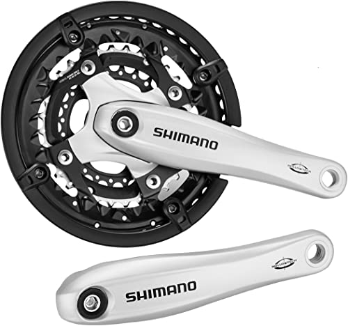 Shimano FC-T521 pédalier durable en alliage argenté pour vélo mixte