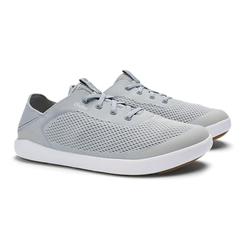 Image of OluKai Moku Pae Slip-On Men's Boat Shoes, Breathable Mesh Deck Shoes, Lightweight Water-Friendly Beach Sneakers for All-Day Comfort