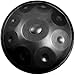 Handpan,Steel Tongue Drum Perkusja 9 Uwaga język stal perkusyjny instrument Handpan bęben 22 cal z wyściełaną torba podróżna instrument perkusyjny - handpan bęben z torbami młotkami idealne dla dorosł