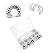 Luxshiny 1set Stainless Steel Retaining Circlip Assortment for Automotive and Industrial Use and Oil Resistance Multiple from