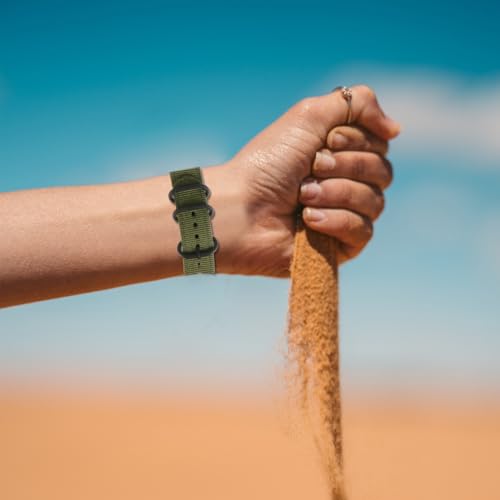 Bracelet en nylon élégant pour boîtiers de montre HOMSFOU, finitions soignées 2 pièces