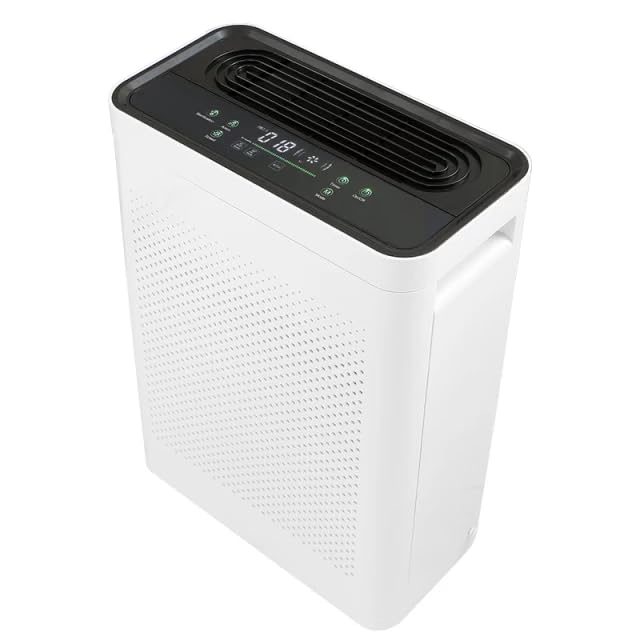 Smart Home Air Purifier with Real-Time AQI – H13 HEPA Filter, Quiet Operation, Covers 550+ Sq Ft, Re...