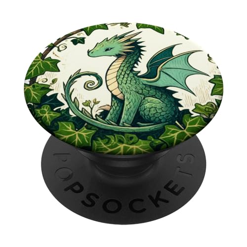 Green Ivy Dragon Nature lovers english ivy dragons PopSockets Standard PopGrip