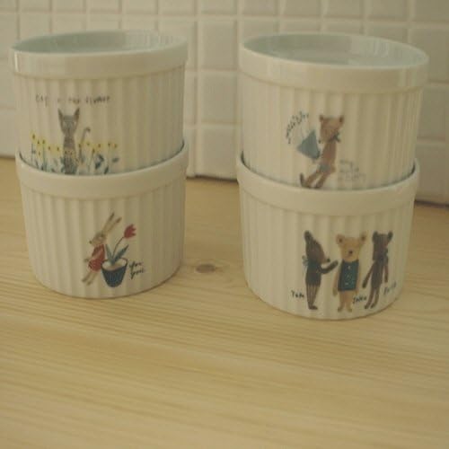 Home Kitchen Bakeware - pottery Golgi Souffle Dishes[002kr]