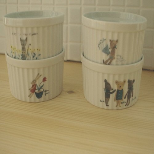 Home Kitchen Bakeware - pottery Golgi Souffle Dishes[002kr]