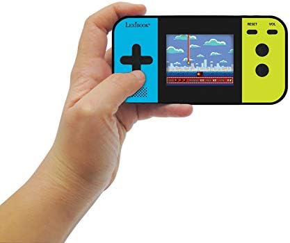 LEXIBOOK JL2377 Compact Cyber Arcade Portable Console, 250, LCD, Battery Operated, Video Game for Children, Black/Blue/Green