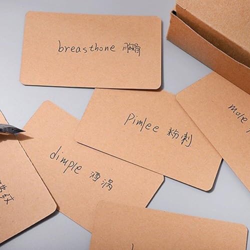 Tarjetas de papel kraft para manualidades creativas, mensajes y organización en el hogar 7