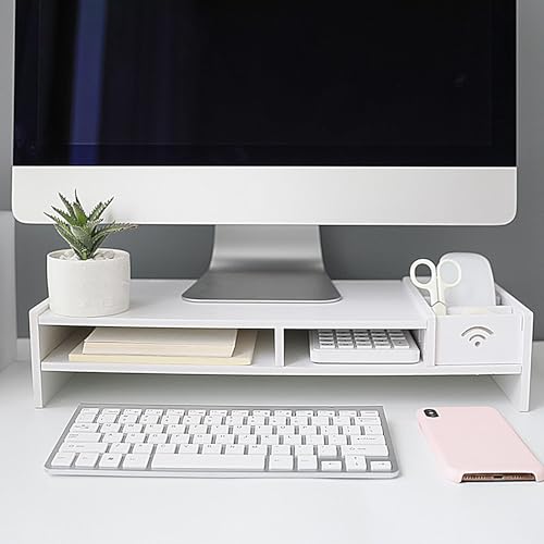 Support écran d'ordinateur 3 niveaux pour bureau et configuration jeu