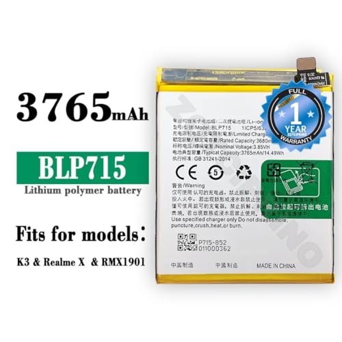 Image of Original BLP715 Battery for Oppo K3 / X / RMX1901 Battery with 1 Year Warranty **** (B111)