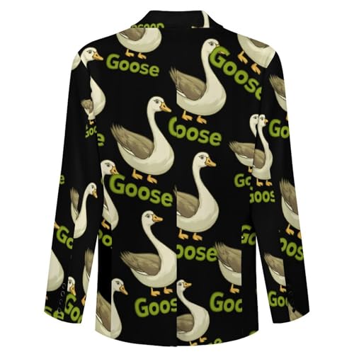 Goose Classic Suits Blazer for Men Business Tuxedo Jacket Sport Coat Two Buttons4