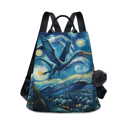 Sac à dos femme Pterosaure Starry Sky antivol mode