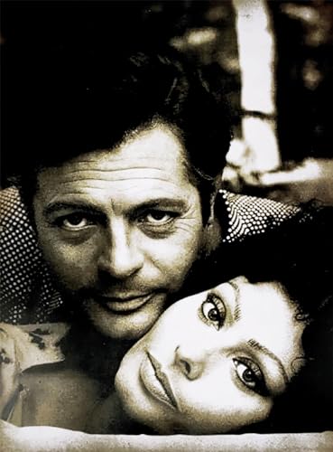 KUSTOM ART Póster de estilo vintage, serie de actores, actrices italianas, celebridades, Sofía, sin marco, impresión sobre papel pintado, 40 x 30 cm