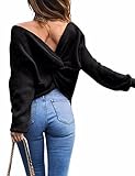 jersey oversize mujer negro Manténgase cómodo - Suelta Diseñado para darle un ajuste personalizado. Queda bien con shorts, jeans, zapatos deportivos o de tacón alto.