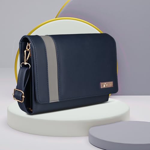 Image of ALSU Women's trendy Sling Bag | handbag | purse | crossbody bag| deattachable straps | adjustable straps |card slots side bag| phone pocket