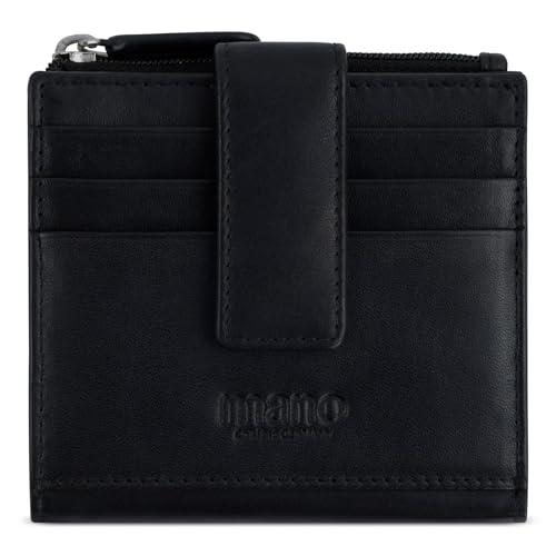 Mano Don Andrea RFID credit card holder black petit portefeuille homme noir