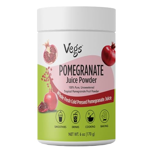 Pomegranate Juice Powder - Freeze Dried Organic Pomegranate Powde...