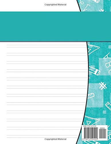 Double Lined Notebook Grades 1-3: School Exercise Book with Cursive Paper 2 41CLi4oiR0L