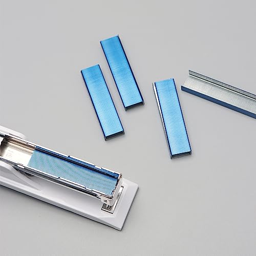 NatSumeBasics 6000 Blue Staples Colored Staple for Desk Manual 26/6 Standard Stapler Refill, Office Supplies Accessories (Blue)