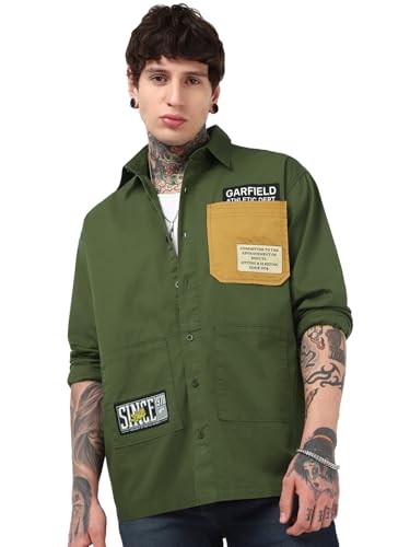 Chemise oversize pour homme couleur vert mousse : le confort XXL pour vos weekends