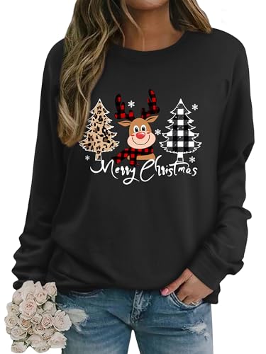 Sweatshirt femme zèbre manches longues pull col rond quotidien