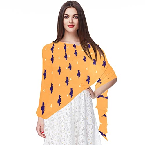 Écharpe pashmina motif paysage, le cadeau multicolore parfait