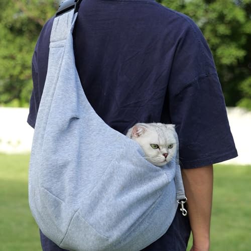 RNXSIB Tragetuch Hund, Verstellbarer Tragegurt, Hundetragetasche, Hunde Tasche, Haustiere Bis 7.5 kg, Grau, Fr Kleine Hunde, Spaziergnge, Parkbesuche, Tierklinikbesuche, ffentliche Verkehrsmittel