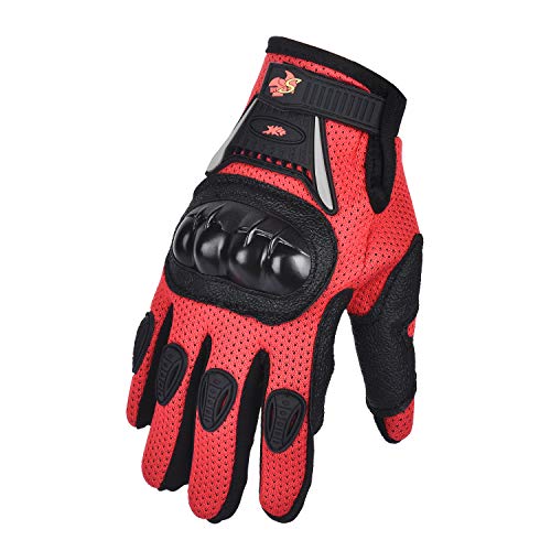 ATV Motocross Dirt Bike Motorcycle Powersports Street Bike Racing Gloves 02 (Kid, Red)