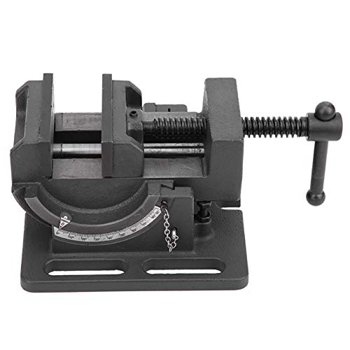 Morsa per Trapano, Morsa Tavolo Girevole con Morsa Angolare per Officina, Morsa Parallela per Macchina Inclinabile, Morsa per Trapano per Trapano a Colonna Banco