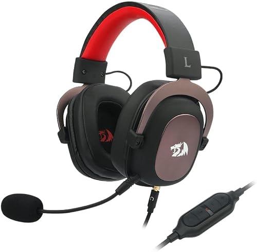 Zeus 2 H510 USB Gaming Headset 7.1 Surround โ Black, (Compatible with REDRAGON)