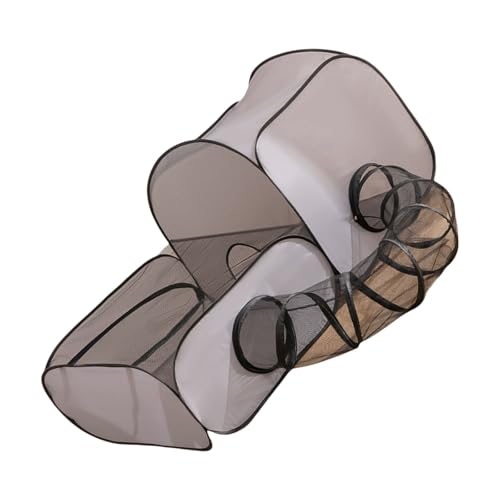 Tunnel extensible et tente de jeu pour chats en camping