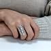 Imagen de Silverly Anillo de Plata de Ley con Diseño de Armadura y Filigrana en Espiral Recortada
