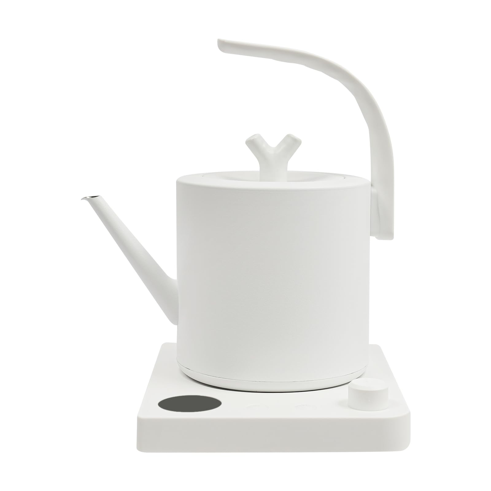 Bollitore elettronico intelligente, 1000 W, 1 l, 40 ~ 100 °C, temperatura regolabile, versatilità, collo di cigno elettrico con display a LED, bollitore in acciaio inox per tè, caffè, succo (bianco)