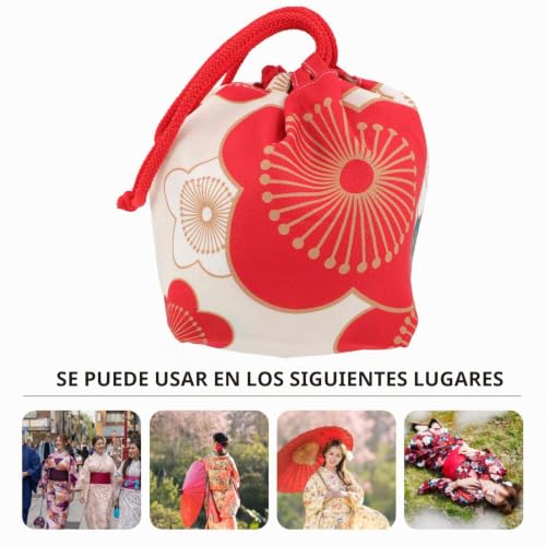 Monedero japonés con cordón Amosfun de 24x17cm para cosméticos y amuletos 6
