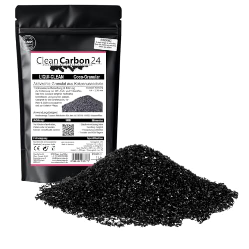 Clean Carbon 24 LIQUI-Clean carbón Activo Coco 8×30 Mesh, 1 L | 0,5 kg