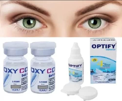 Buy Optify Yearly Disposable (-1.75, Colored Contact Lenses, Pack of 2 ...