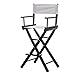 46" Hoch Faltbar Direktor Künstler Make-up Stuhl, Hölzerne Professionelle Make-up Künstler Stuhl Für Kunden, Tragbare Direktoren Make-up Stuhl, Leicht Im Freien Klappstuhl Direktor Stuhl(Color:Weiß)