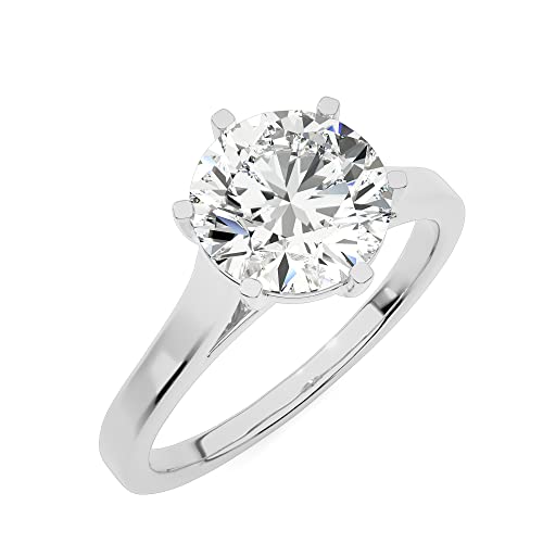 Buy Jewels Solid 10k Gold 1.5 ct Round Moissanite Engagement