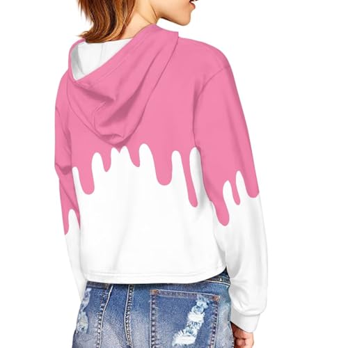 Animal Print Girls Short Sleeve Hoodie Breathable Summer-to-Fall Top,Playground Birthday Party Approved,Size 5-14Y2