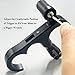 ZeoPeya Bow Release for Compound Bow, 3-Finger 360° Rotate Caliper Thumb Release Archery Accessories (Black)
