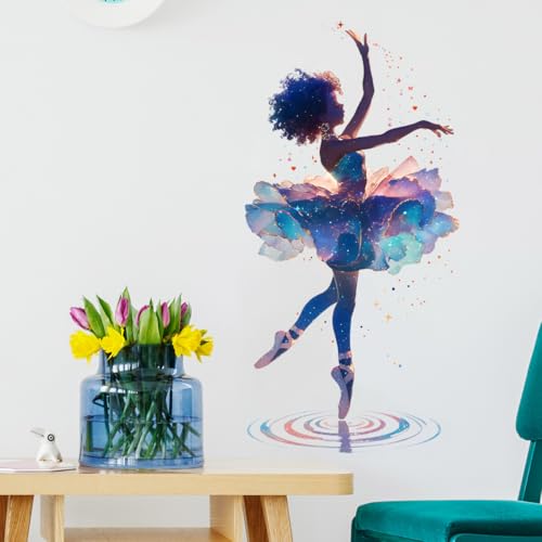 Vinilo Decorativo Bailarina Negra para Pared miniatura 2