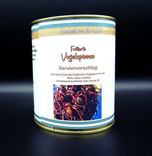 Frittierte Vogelspinnen aus der Dose, Scherzarktikel, Lustige Geschenkidee, Party-Brüller, Spaßgeschenk,Halloween, Geburtstagsgeschenk