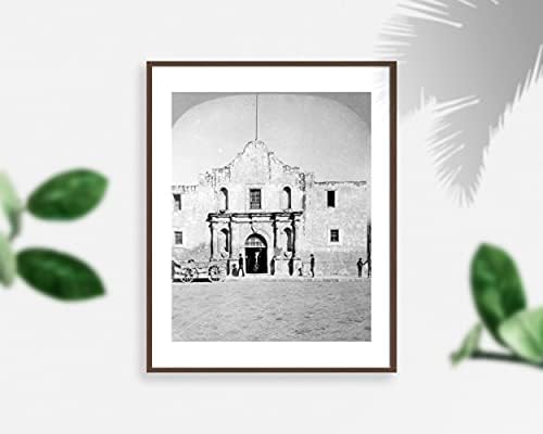 INFINITE PHOTOGRAPHS Photo: The Alamo, San Antonio, Texas, TX, Bexar County, 1909, People, Wagon