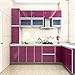 KINLO Vinilo Pegatina Muebles de Cocina, PVC Engomada Autoadhesivo Protege o Decora...