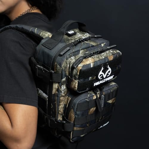 Image of WOLFpak 9L Tactical Sling Bag |Concealed Carry CCW Backpack | Military Crossbody EDC Daypack Molle Chest Shoulder Pack for Hiking, Travel, Work | (Realtree Edge Black)