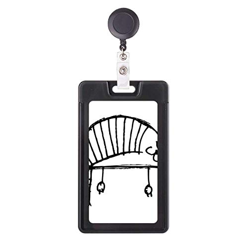 Funda retráctil para tarjetas de gato a rayas, ideal para el transporte y la oficina