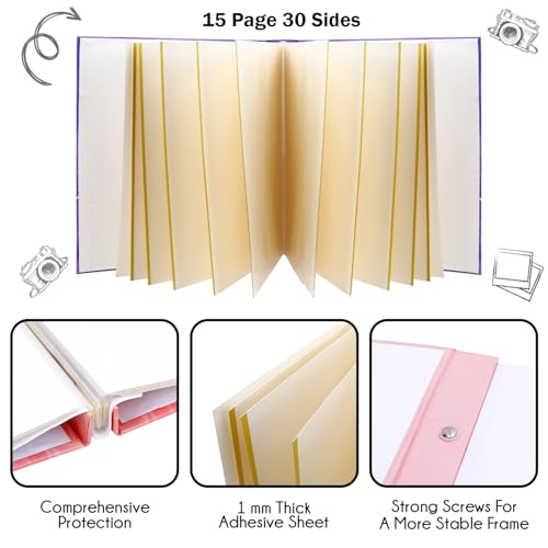 Image of Sehaz Artworks Album for Photos Collection | Self Adhesive Photo Album Book for Photos Collection | Auto Stick Album for Photos