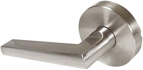 Designers Impressions Madison Design Contemporary Satin Nickel Dummy Euro Door Lever Hardware (Non- Functioning)