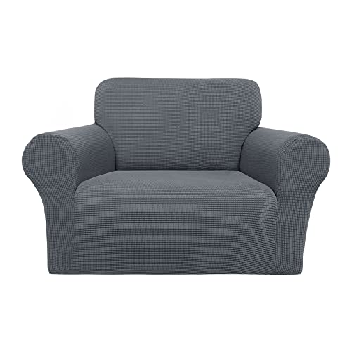 PiccoCasa Stretch Sofa Slipcover, 1-Piece Couch Seat Cover for Sofa Living Room, Spandex Jacquard Checks Sofa Covers