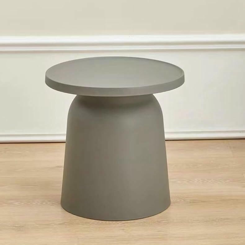 Plastic Corner Table Vintage Round Side Table Coffee Table Sofa Side Balcony Study Round Top Bedside Table Multi-Purpose(Size:47x47x46cm,Color:navy blue (Similar table navy blue)